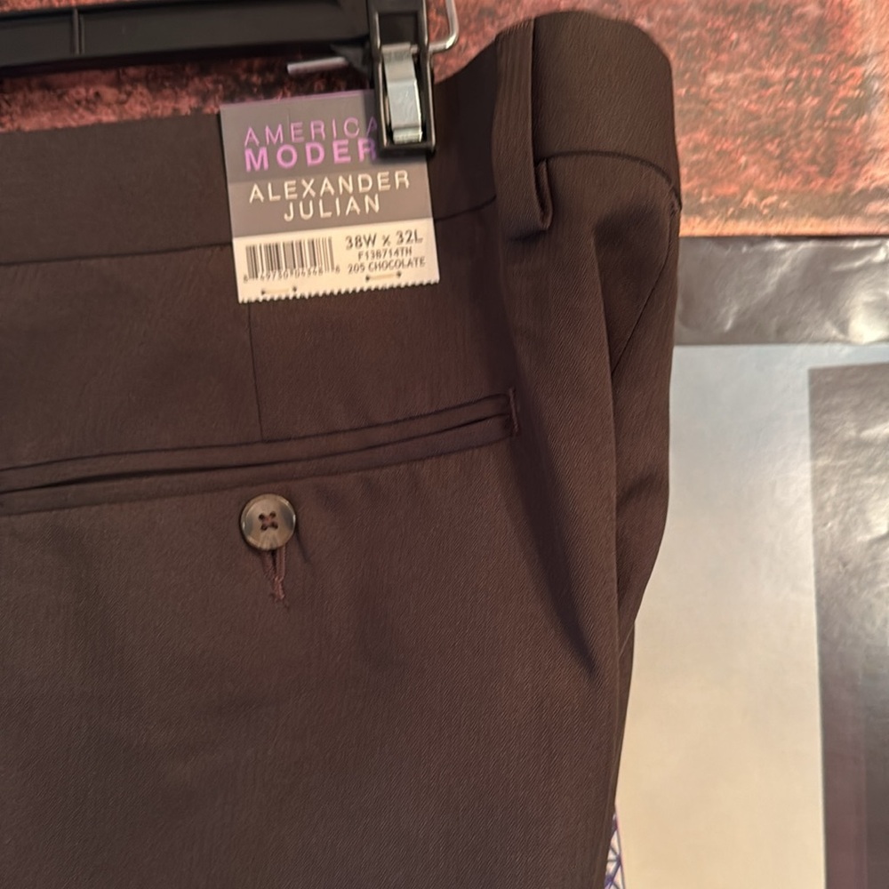 Alexander Julian Dark Brown Dress Pants - Picture 6 of 17